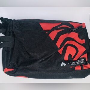 New Chipotle Mexican Grill sling back / backpack / black with red chili pepper